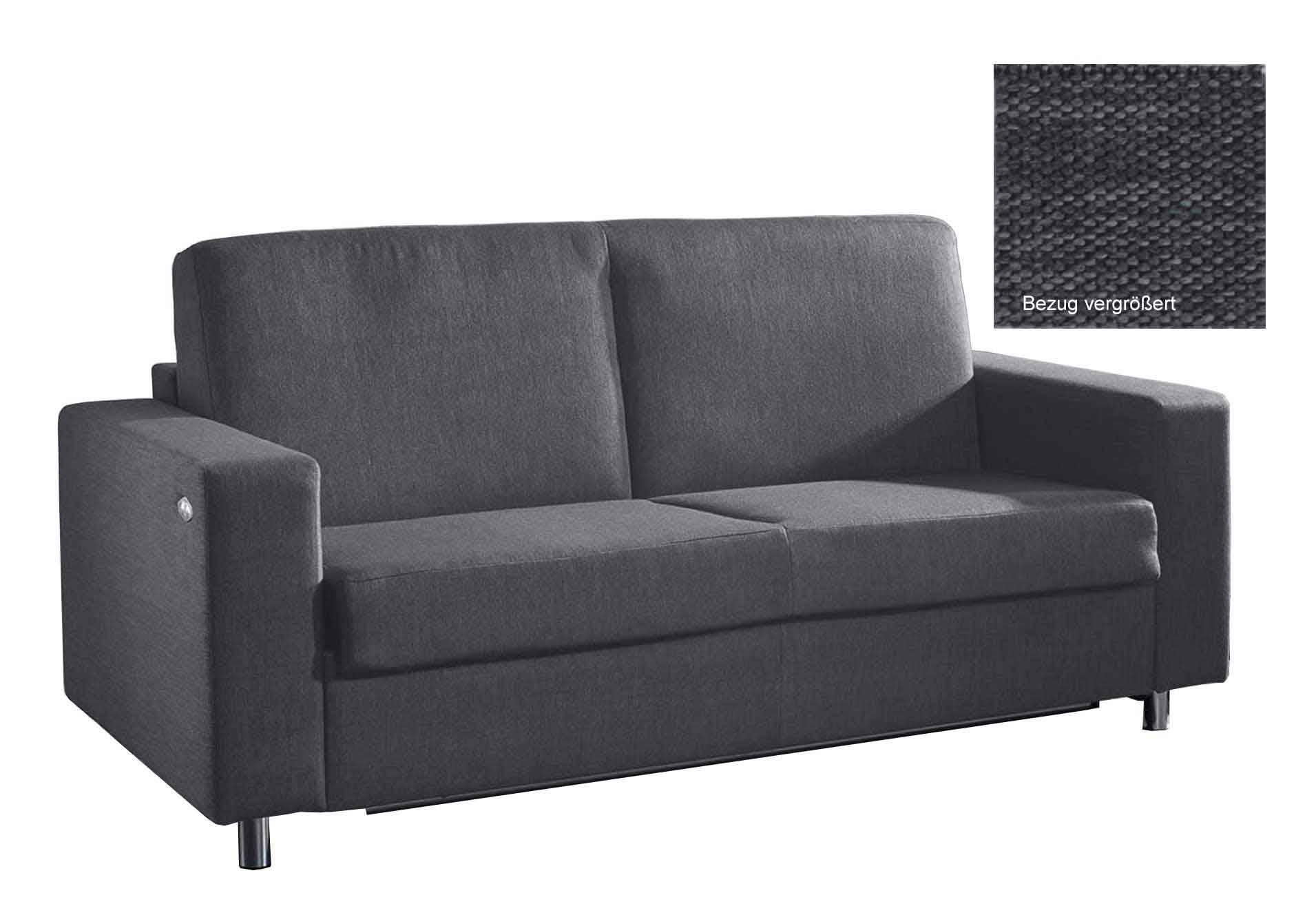 Posa Ben Schlafsofa grau 140x200 cm