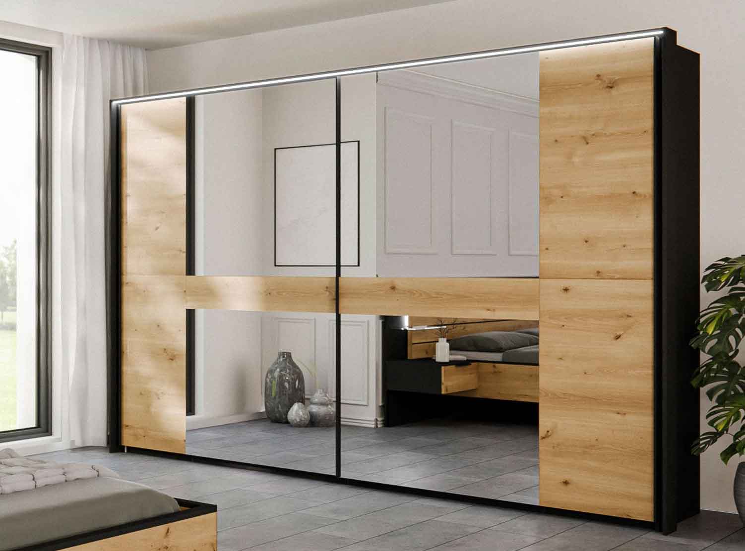 Rauch Ventura Schwebetürenschrank mit Spiegel