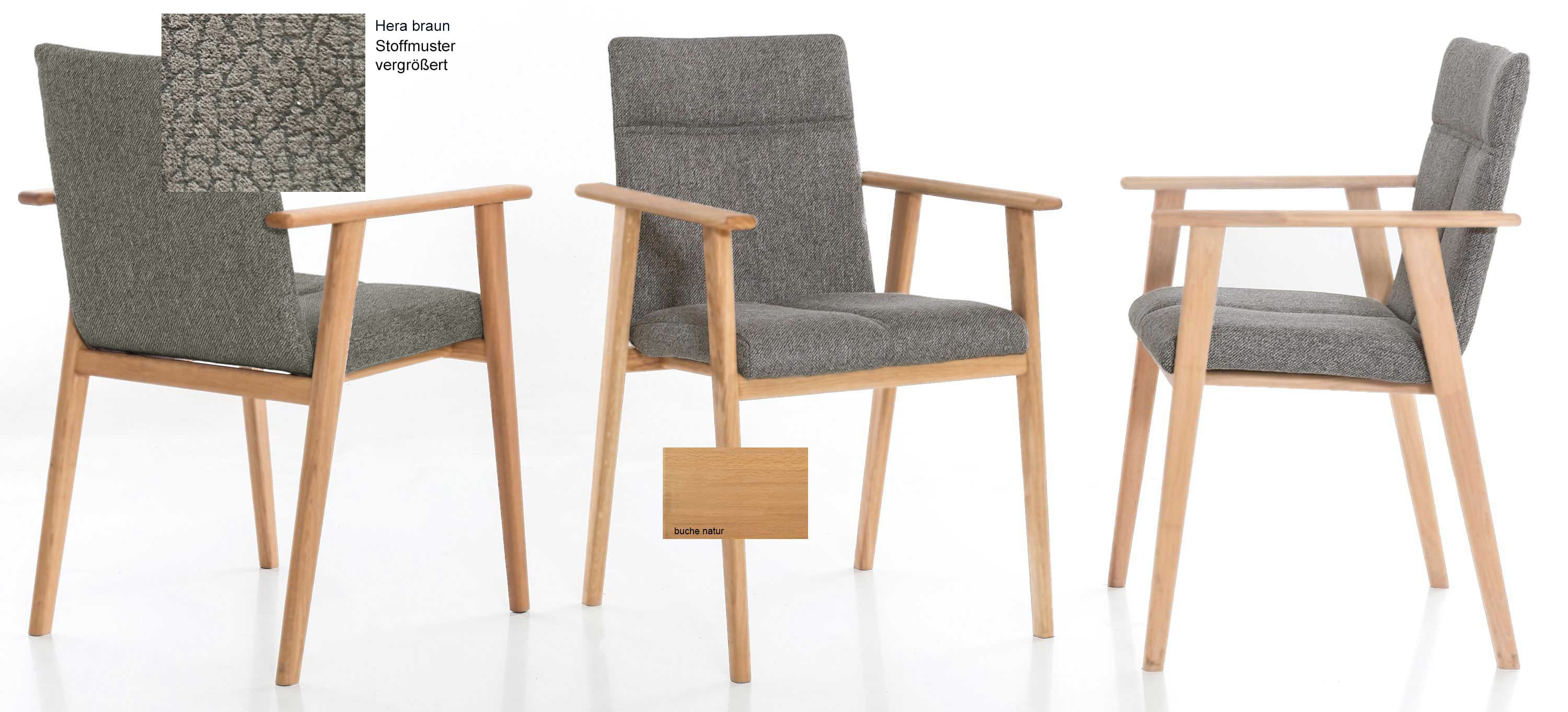 Standard Furniture Arona Armlehnstuhl buche / JHera braun