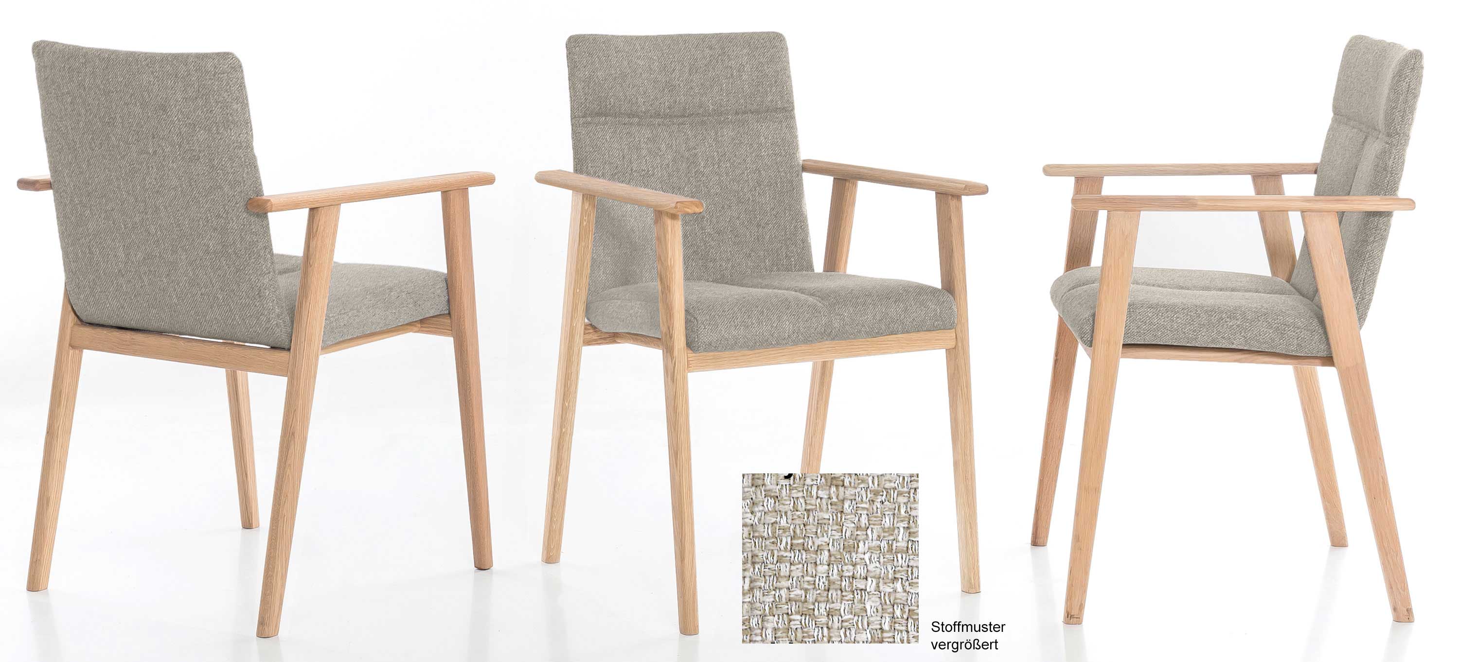 Standard Furniture Alina Armlehnstuhl eiche / beige
