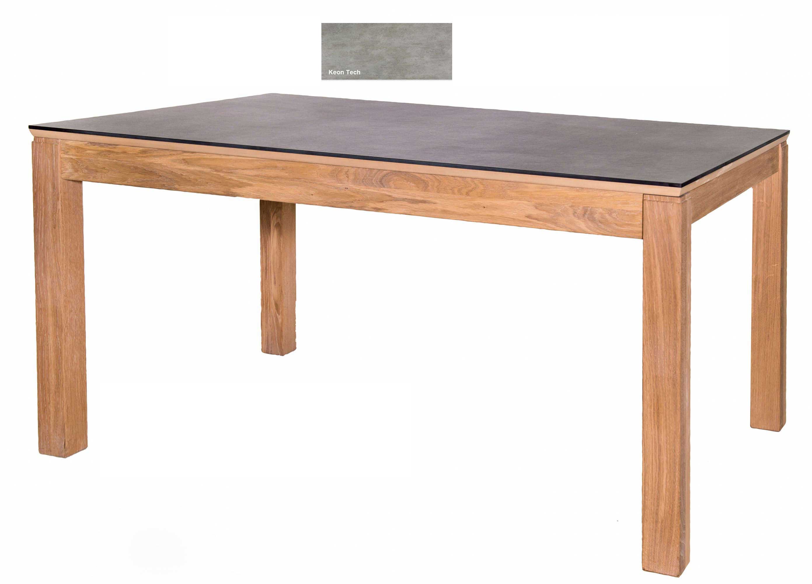 Standard Furniture Fano Massivholztisch eiche ausziehbar mit Dektonplatte
