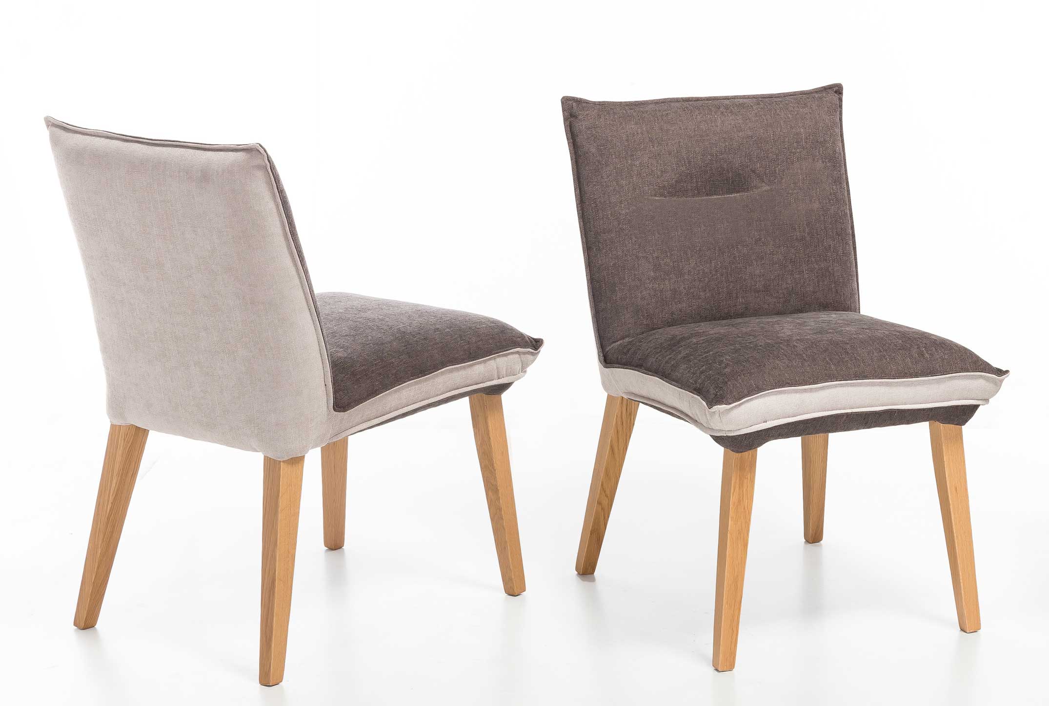 Standard Furniture Genua Polsterstühle 60er Jahre grau mit Fleckschutz