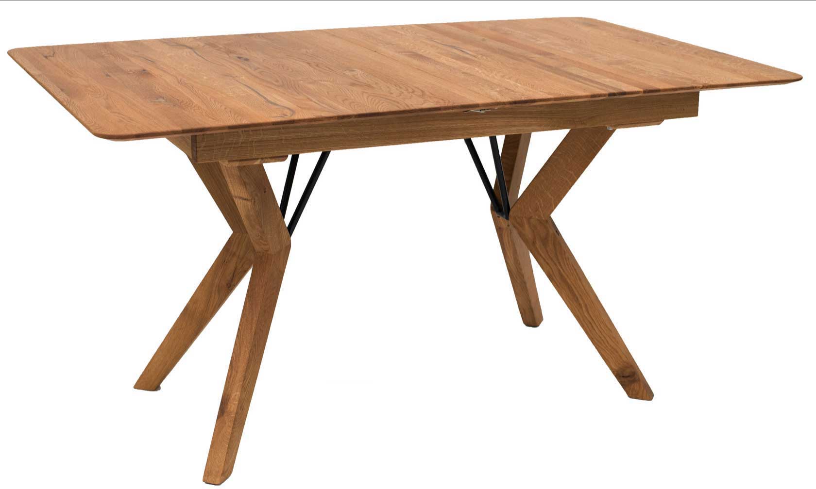 Standard Furniture Grenoble Massivholztisch eiche rustikal ausziehbar