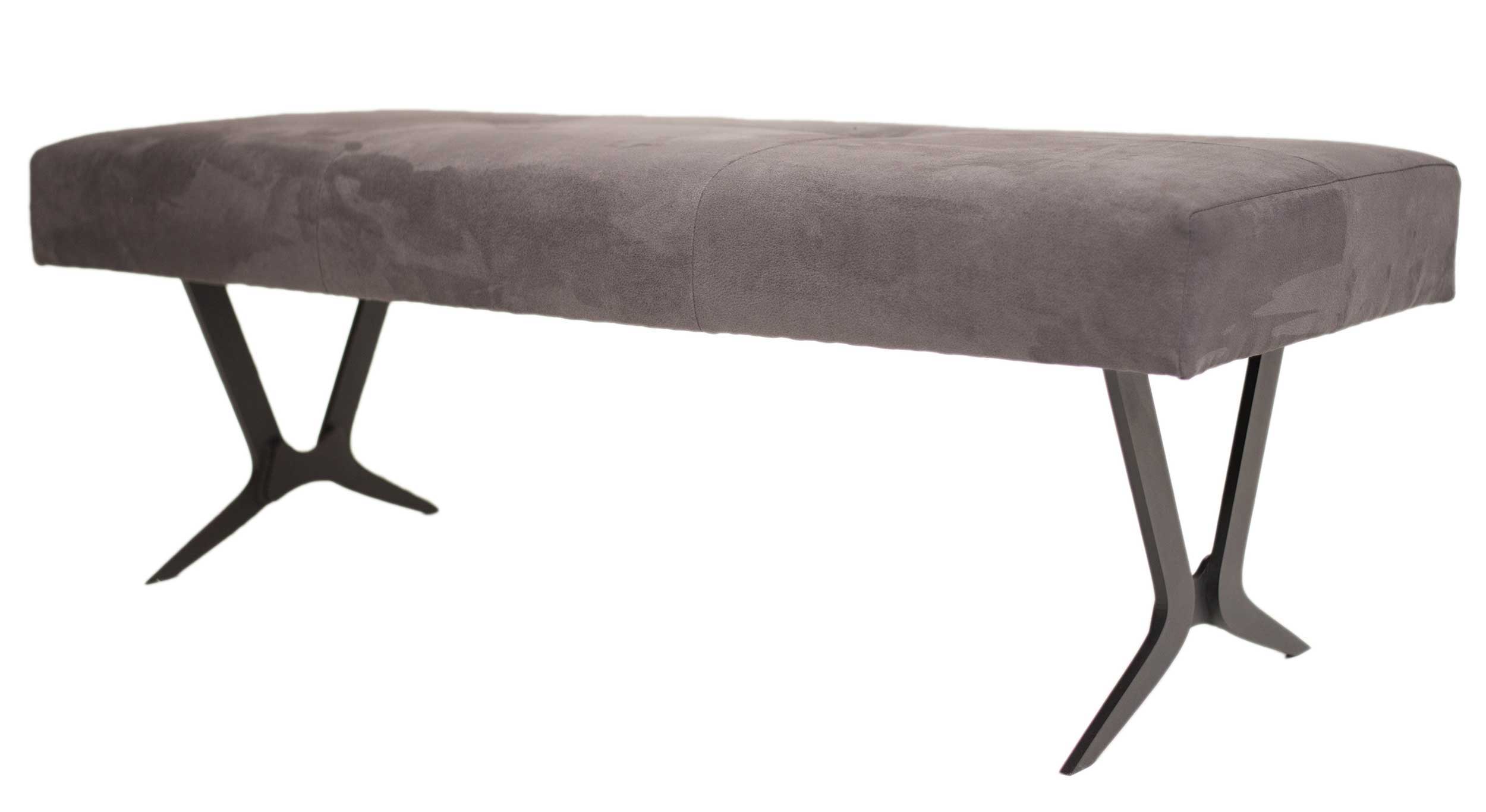Standard Furniture Sant Etienne moderne Sofabank mit Metallgestell schwarz