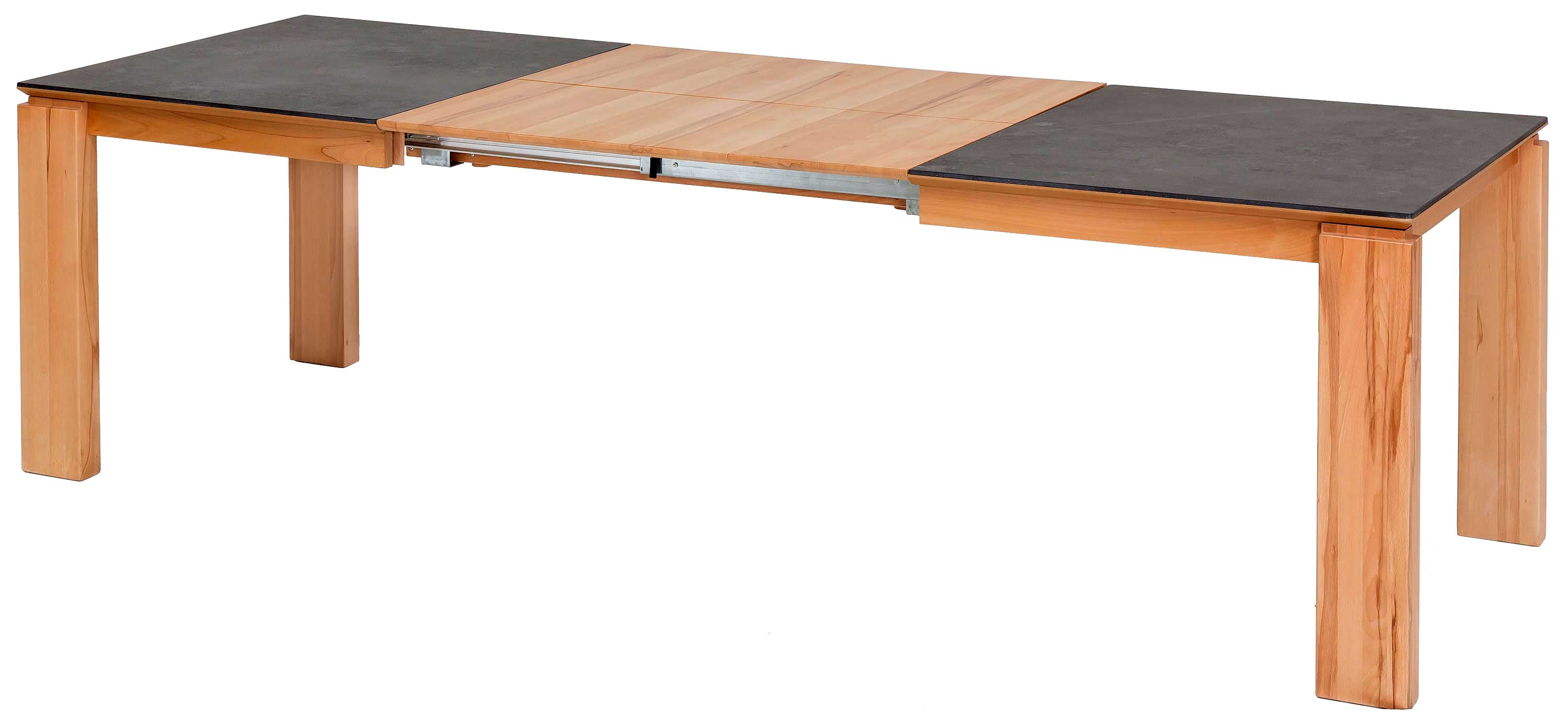 Standard Furniture Malaga Massivholztisch ausziehbar mit Dektonplatte