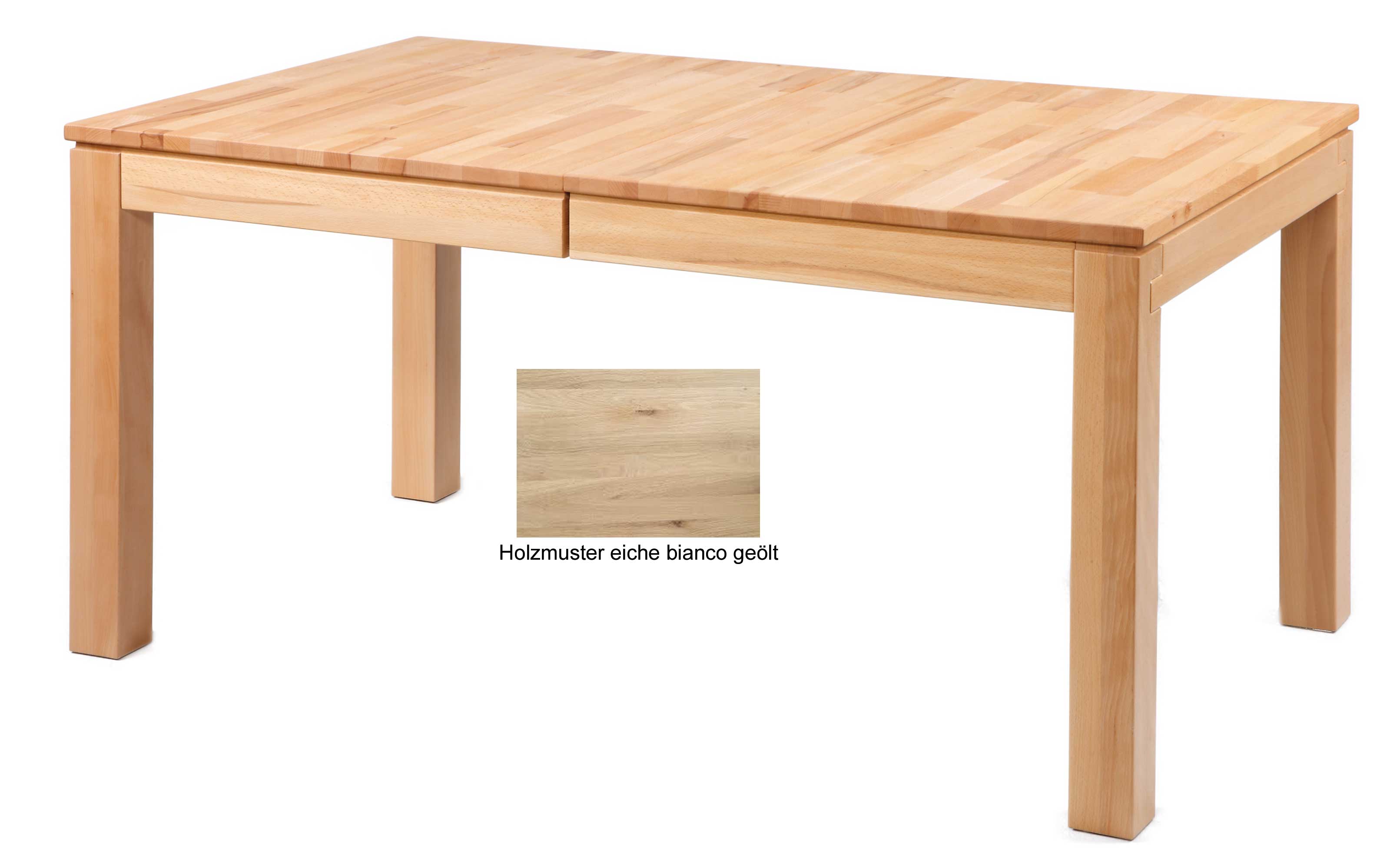 Standard Furniture Grado Holztisch eiche bianco ausziehbar