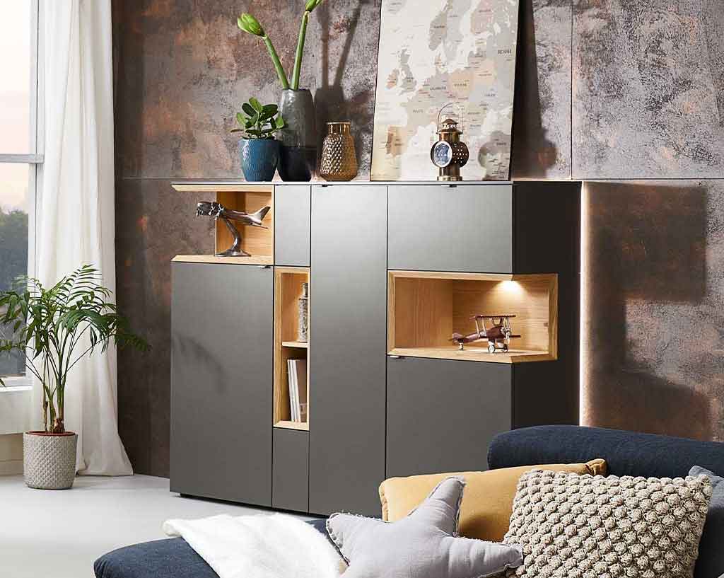 Venjakob Andiamo Home Highboard grau